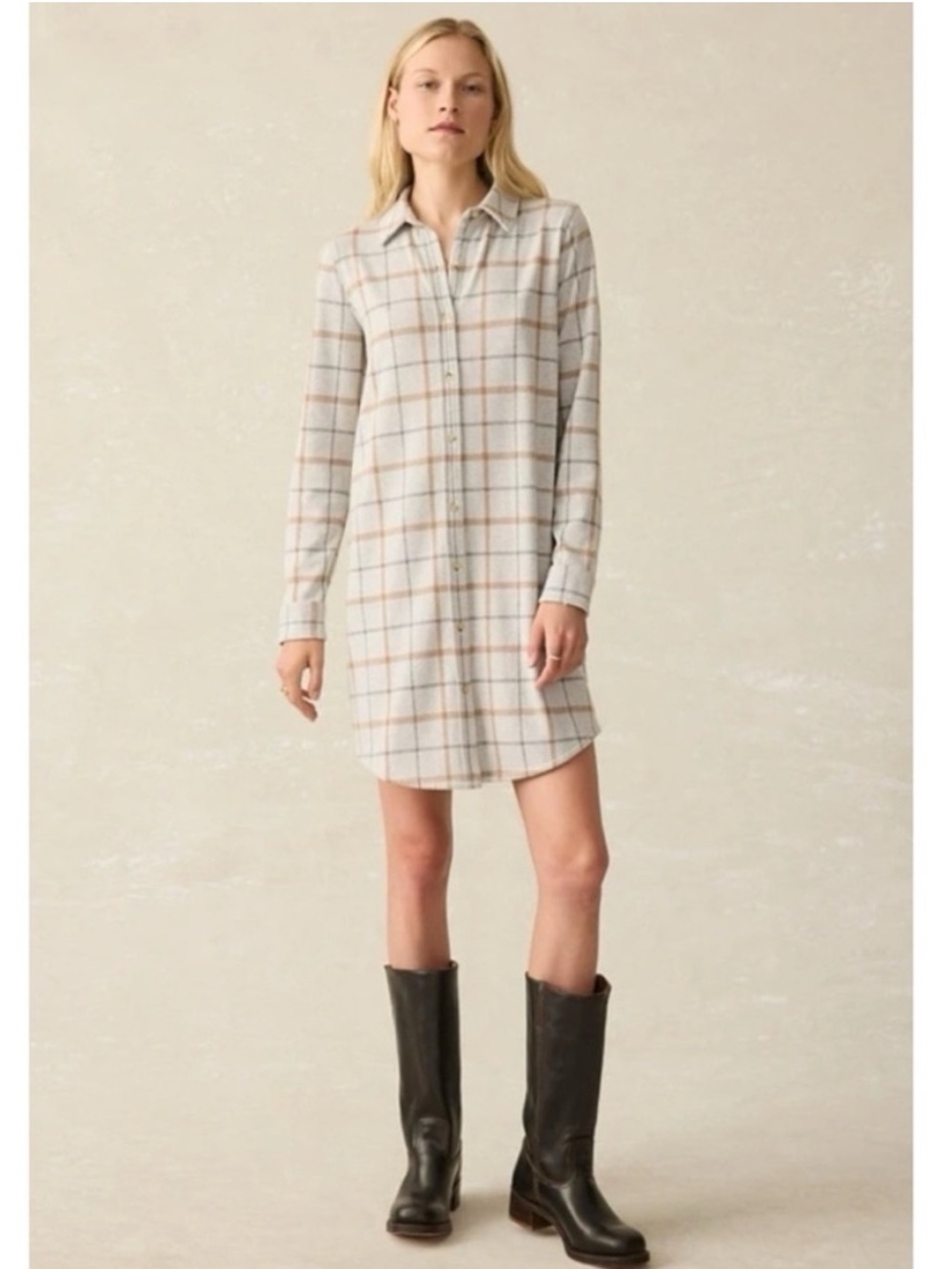 Faherty Legend Plaid Flannel Dress